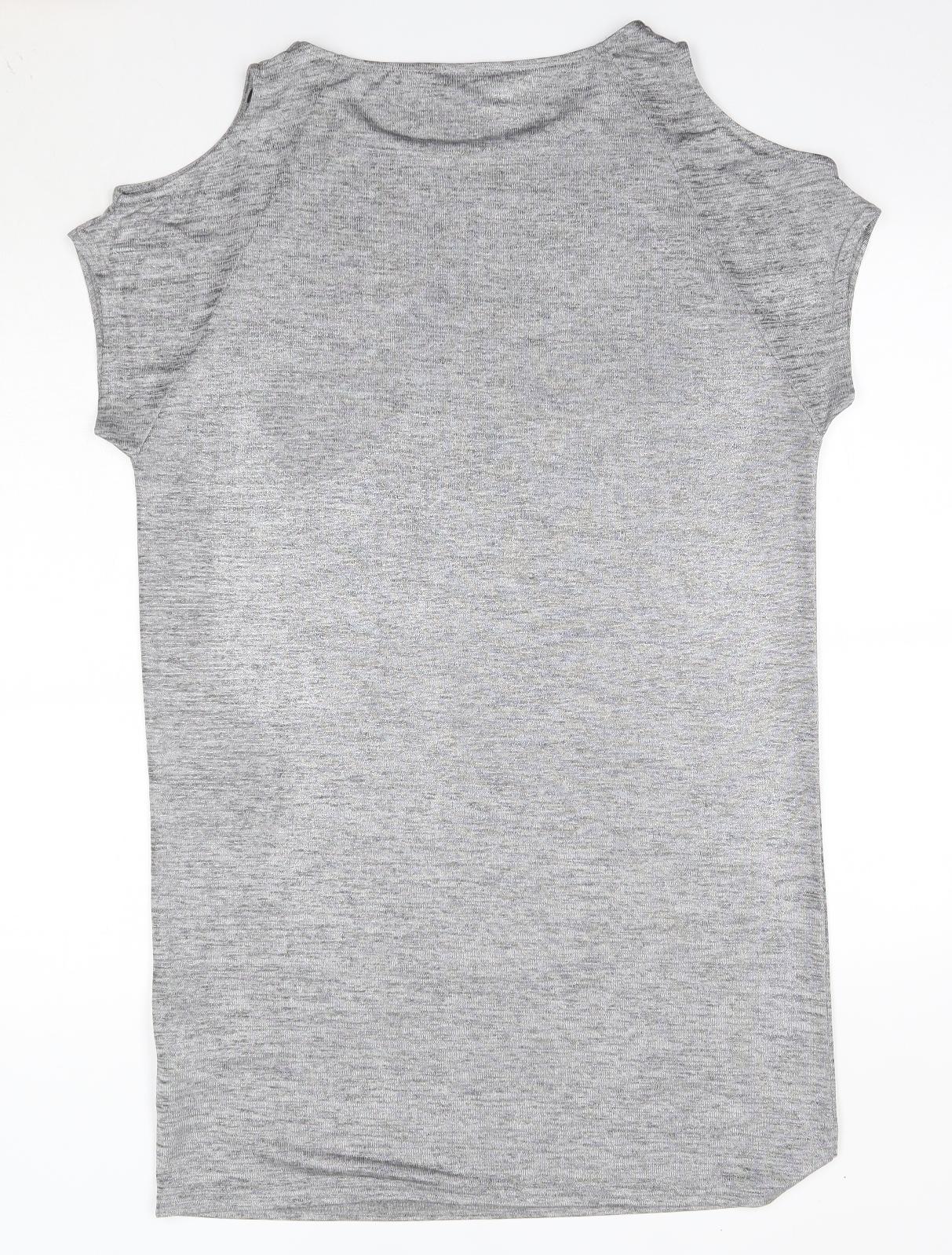 NEXT Womens Grey  Polyester A-Line  Size 12  Round Neck