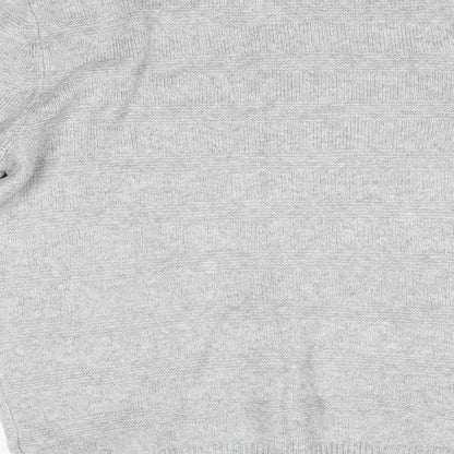 M&S Mens Grey Round Neck  Acrylic Pullover Jumper Size M