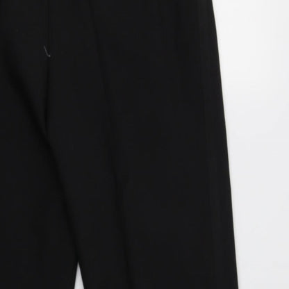 Preworn Mens Black  Polyester Dress Pants Trousers Size 34 L29 in Regular