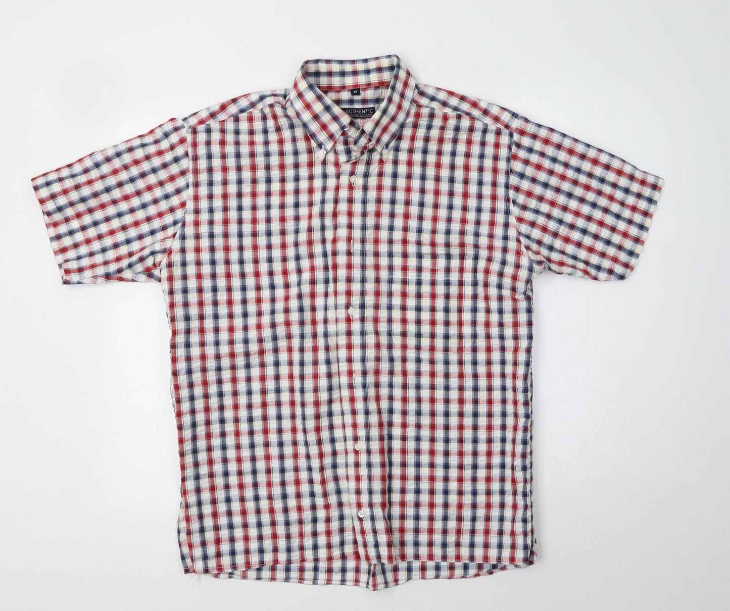 Authentic Clothing Company Mens Multicoloured Check   Button-Up Size M Collared