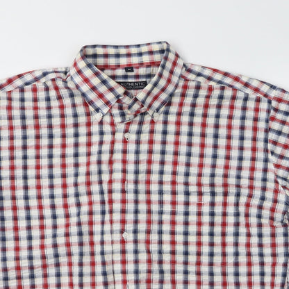 Authentic Clothing Company Mens Multicoloured Check   Button-Up Size M Collared