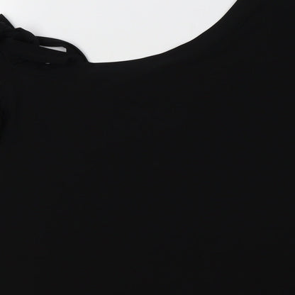 Womens UK Size 14 Very Black Basic Blouse