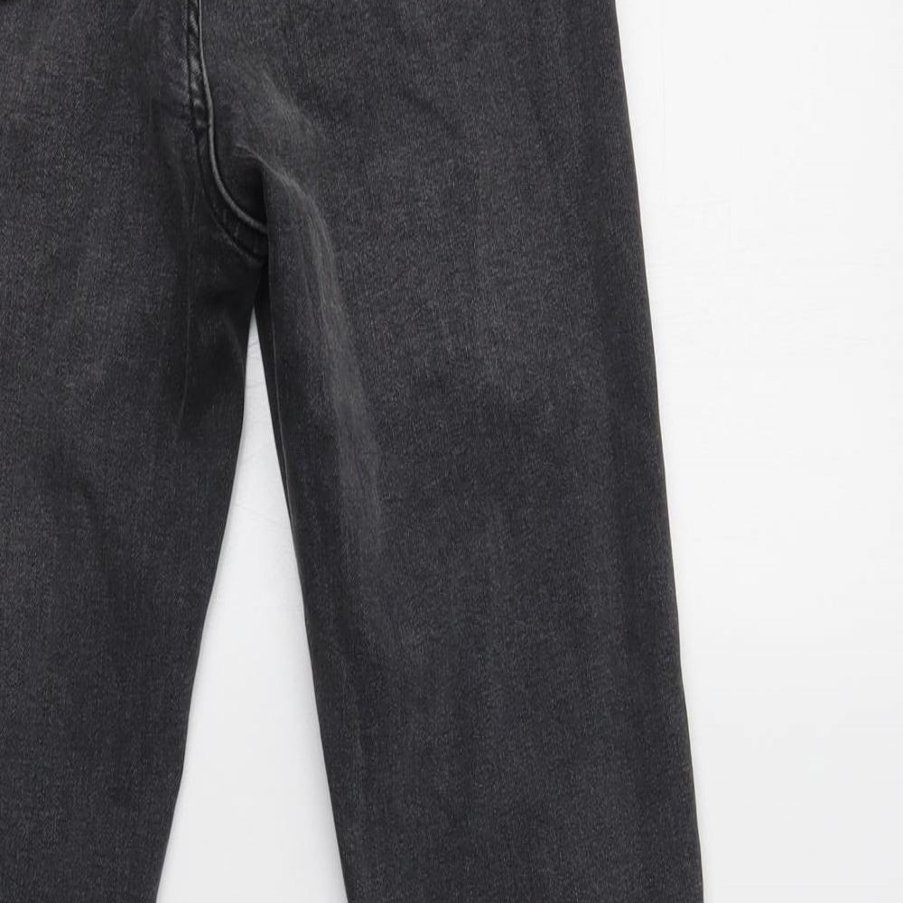 Topshop Womens Grey  Cotton Skinny Jeans Size 26 L30 in Regular