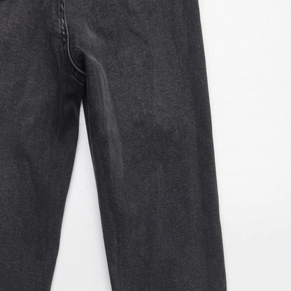Topshop Womens Grey  Cotton Skinny Jeans Size 26 L30 in Regular