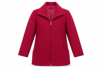 Womens UK Size 14 Classics Red Overcoat