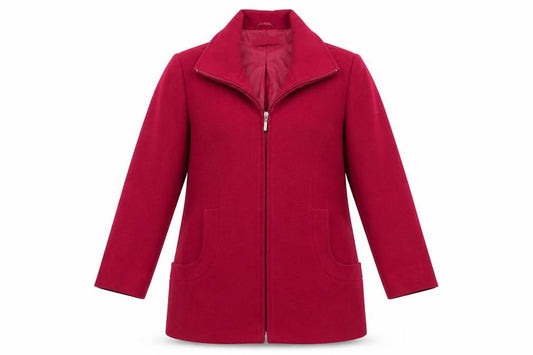 Womens UK Size 14 Classics Red Overcoat