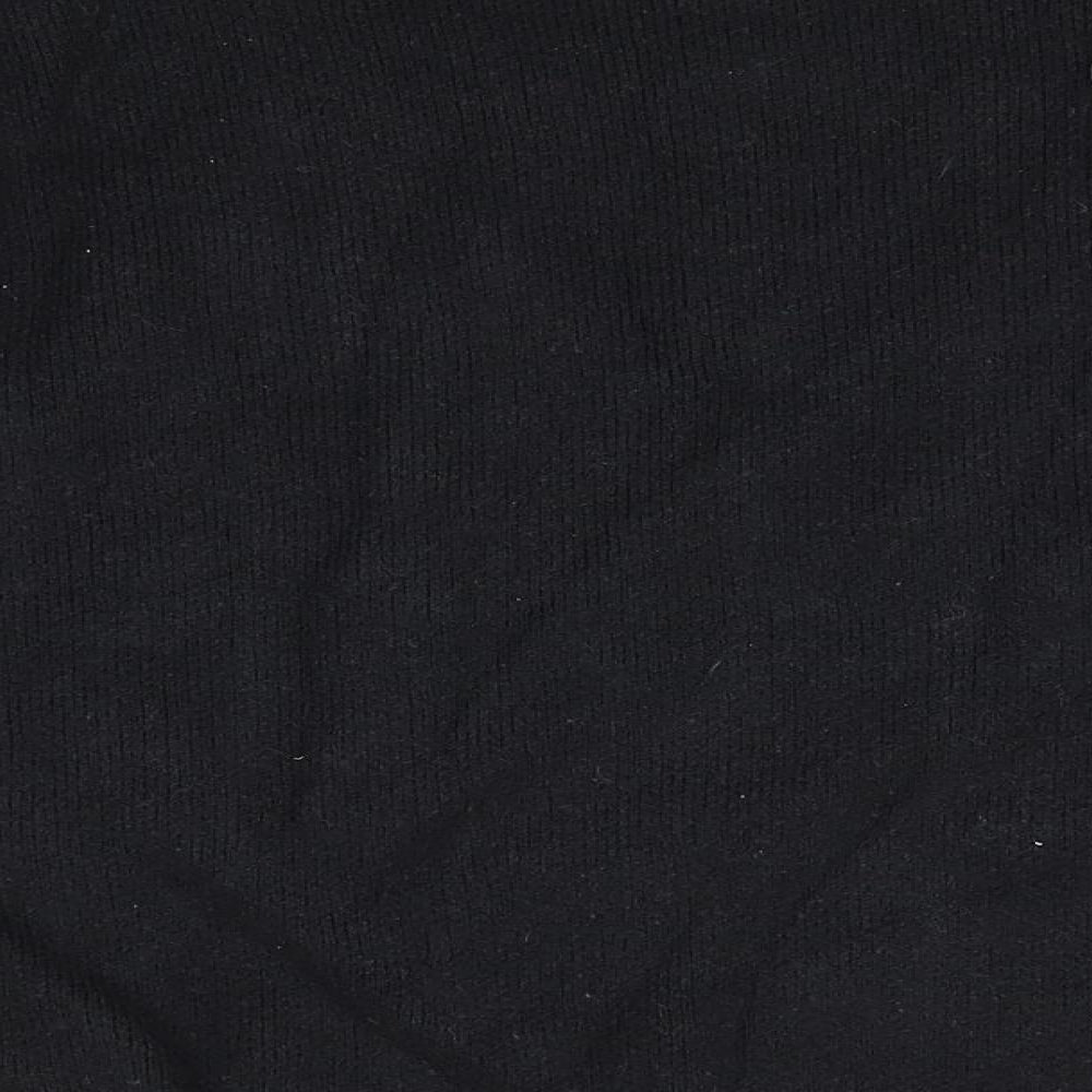Womens UK Size M QED London Black Pullover Jumper