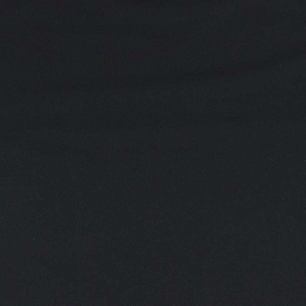 Papaya Womens Black  Polyester Basic Blouse Size 14 Round Neck - Elasticated Sleeves