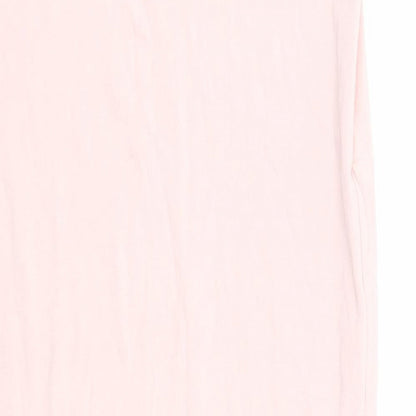Missguided Womens Pink  Viscose Straight & Pencil Skirt Size 10    - Bodycon Style Skirt Nude Pink