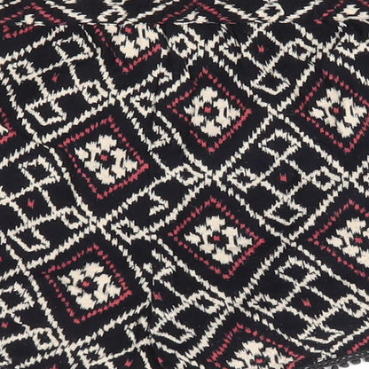 Atmosphere Womens Black Geometric Viscose Paperbag Shorts Size 8  Regular  - Tassle like Trim to pockets & hem