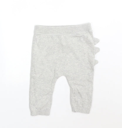 TU Baby Grey  Cotton  Trousers Size 3-6 Months