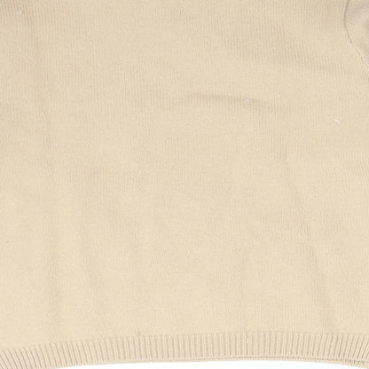 EDITIONS Womens Brown  Wool Basic T-Shirt Size S Roll Neck