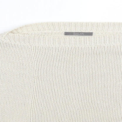 South Womens Beige  Acrylic Basic T-Shirt Size 18 Round Neck