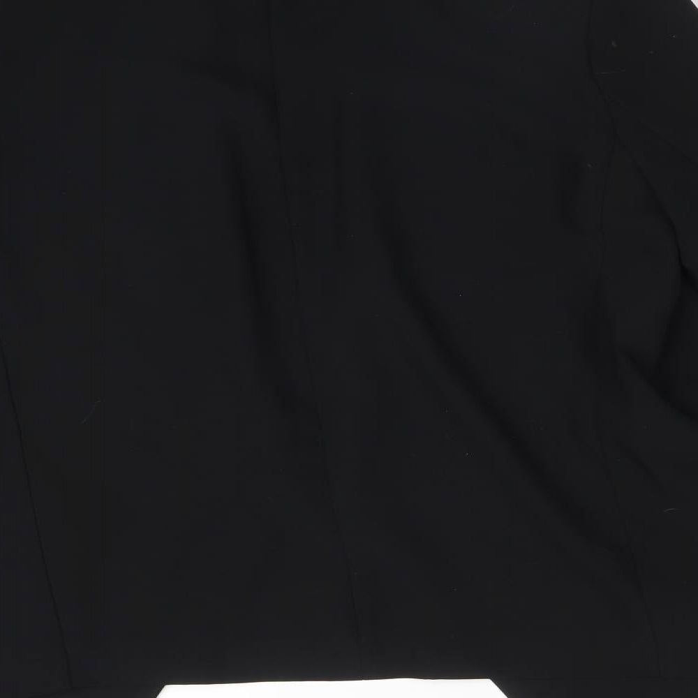 Topshop Womens Black  Polyester Jacket Blazer Size 10
