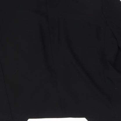 Topshop Womens Black  Polyester Jacket Blazer Size 10