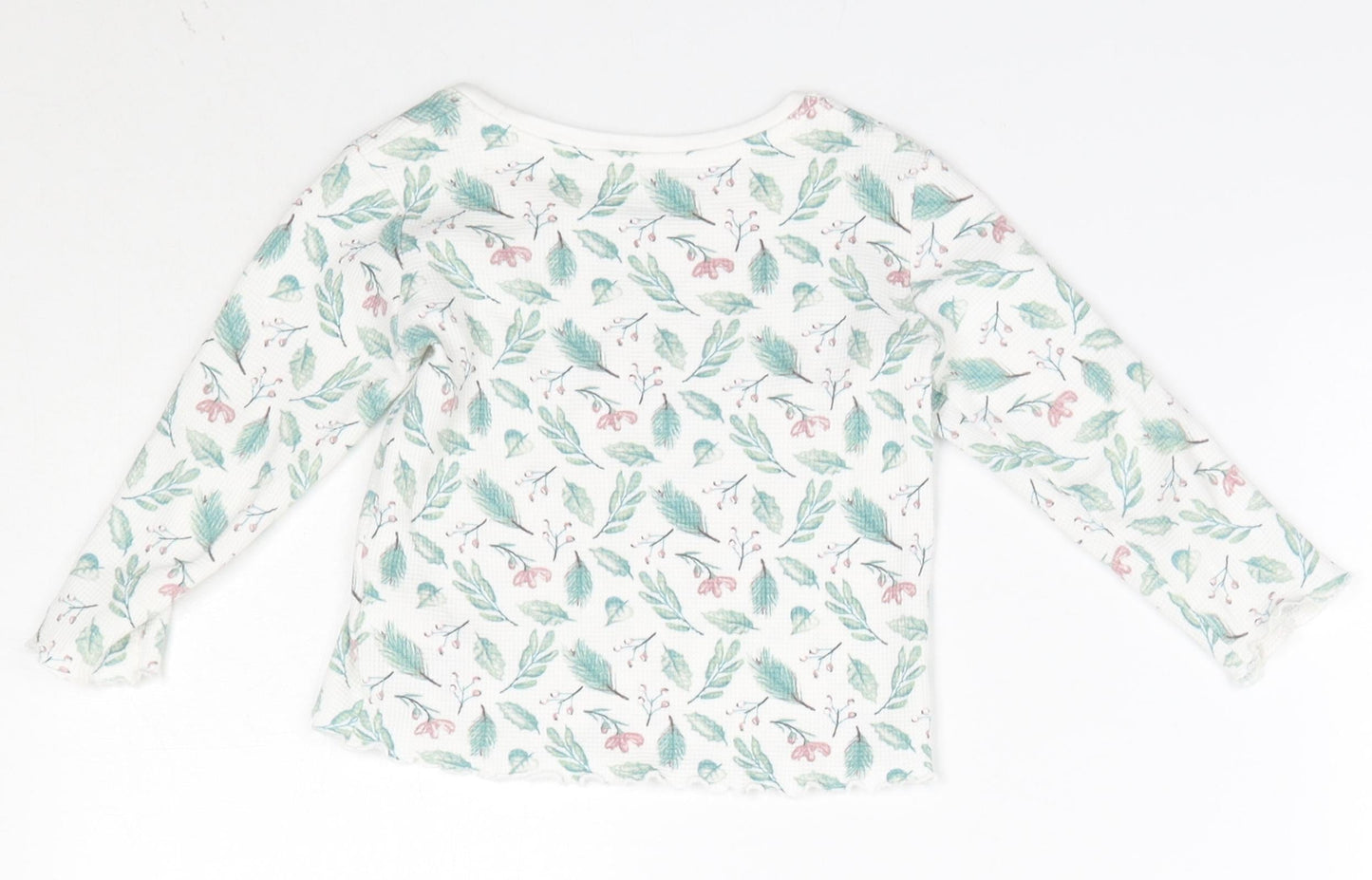 Primark Baby Multicoloured Floral 100% Cotton Basic Blouse Size 18-24 Months Round Neck