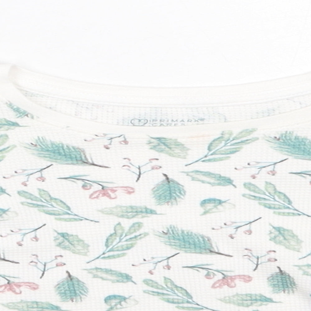Primark Baby Multicoloured Floral 100% Cotton Basic Blouse Size 18-24 Months Round Neck