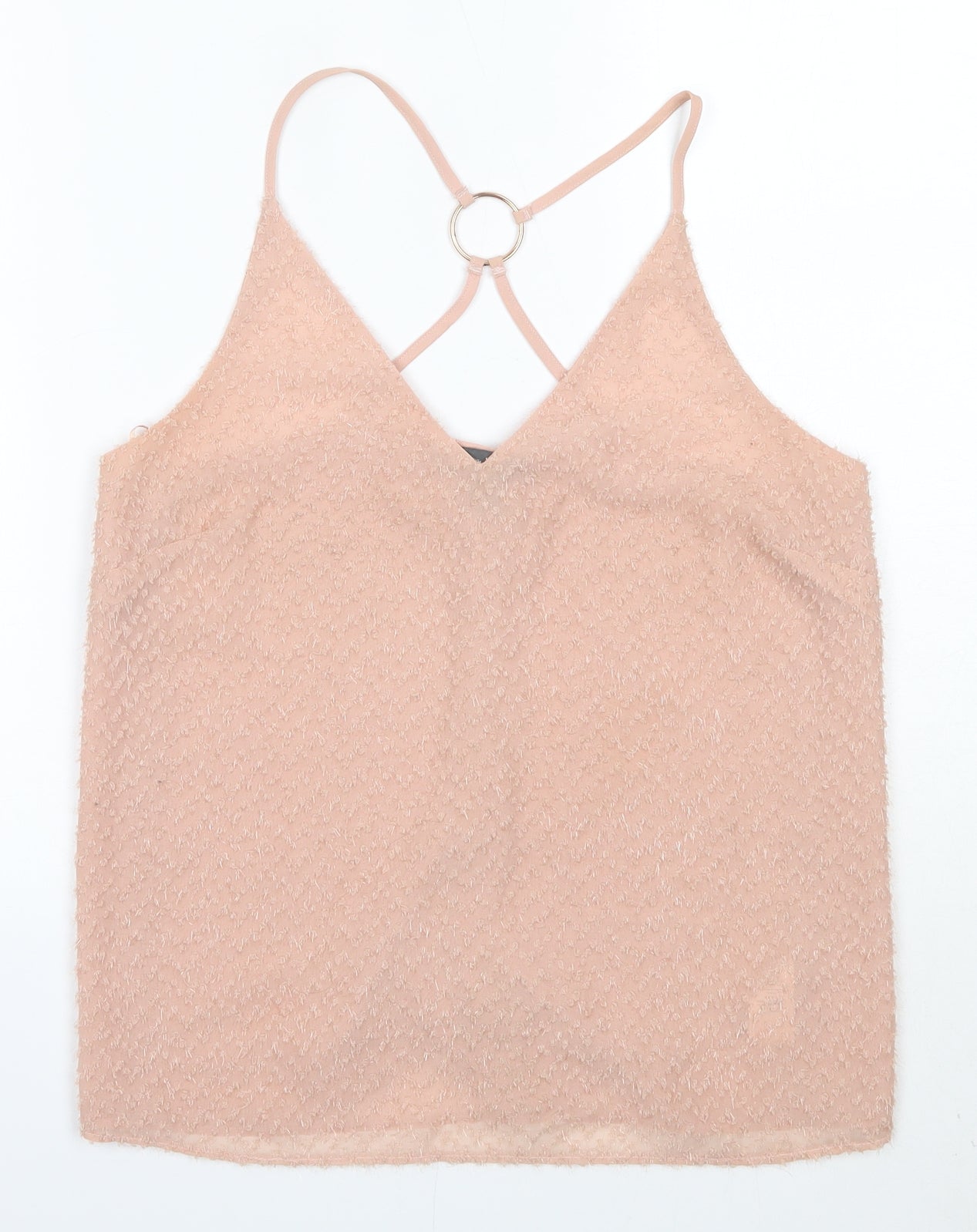 Primark Womens Pink  Polyester Camisole Blouse Size 10 V-Neck