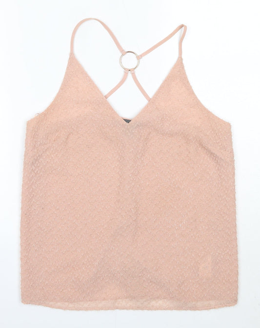 Primark Womens Pink  Polyester Camisole Blouse Size 10 V-Neck
