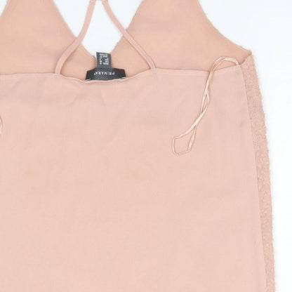 Primark Womens Pink  Polyester Camisole Blouse Size 10 V-Neck