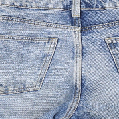 Sinsay Womens Blue  100% Cotton Cut-Off Shorts Size 6  Regular