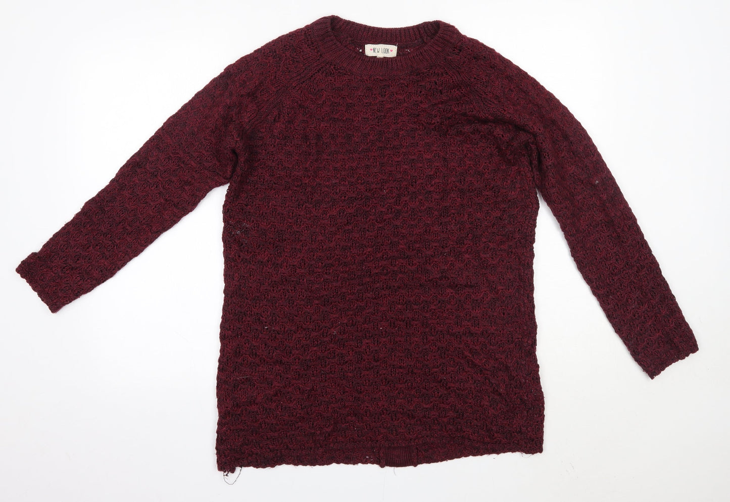 Womens UK Size M New Look Purple Pullover Jumper