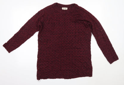 Womens UK Size M New Look Purple Pullover Jumper
