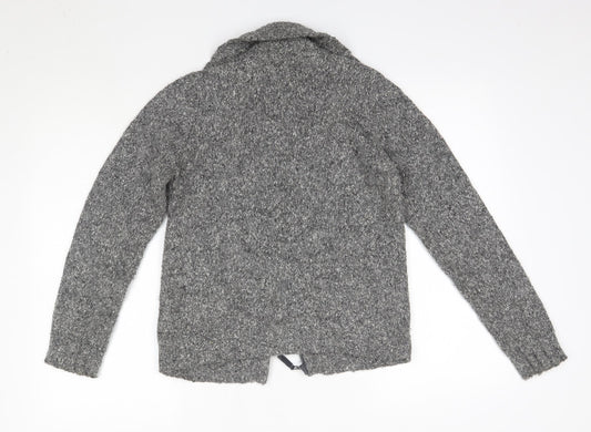 Womens UK Size 12 Matalan Grey Full Zip Jumper