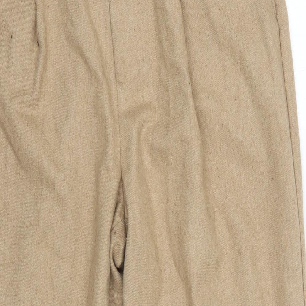Womens UK Size M Light Before Dark Regular Fit Dress Pants Brown Trousers