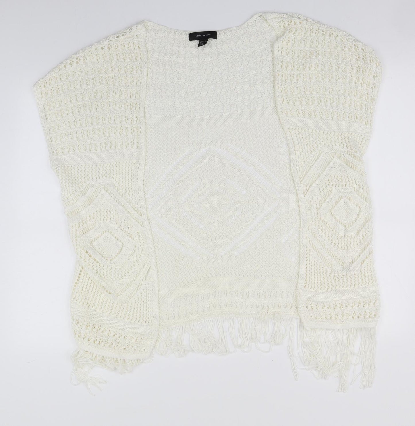 Womens UK Size 10 Atmosphere Ivory Cardigan Jumper