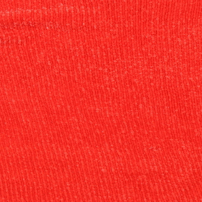 F&F Womens Red High Neck  Polyester Pullover Jumper Size 12