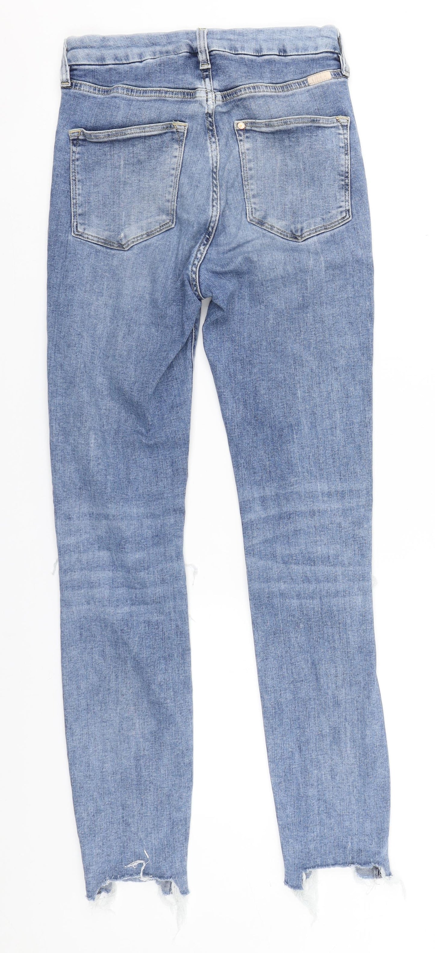 Womens UK Size  H&M Regular Fit Skinny Blue Jeans