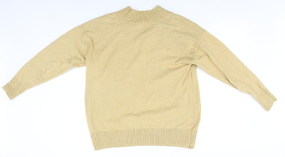 Womens UK Size M Papaya Beige Pullover Jumper