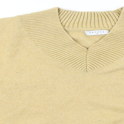 Womens UK Size M Papaya Beige Pullover Jumper