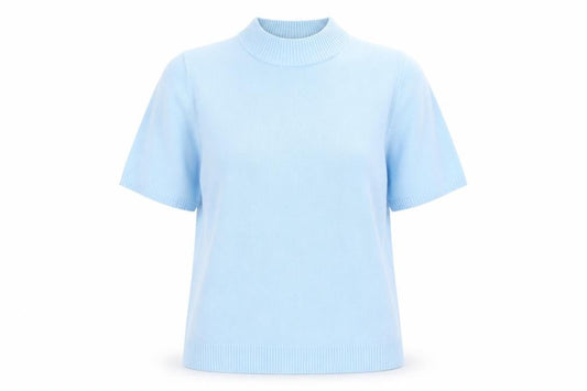Womens UK Size 14 Damart Blue Basic T-Shirt