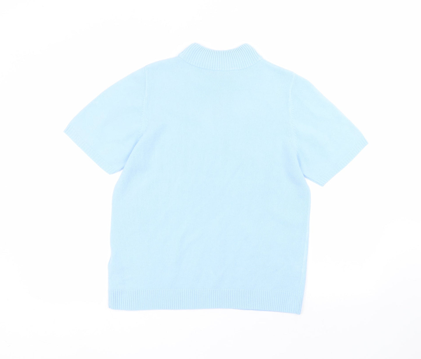 Womens UK Size 14 Damart Blue Basic T-Shirt
