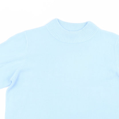 Womens UK Size 14 Damart Blue Basic T-Shirt