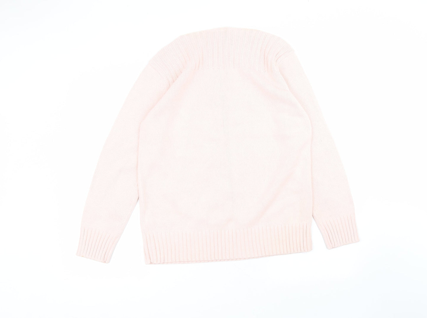 Liz Claiborne Womens Pink Round Neck  Acrylic Pullover Jumper Size M