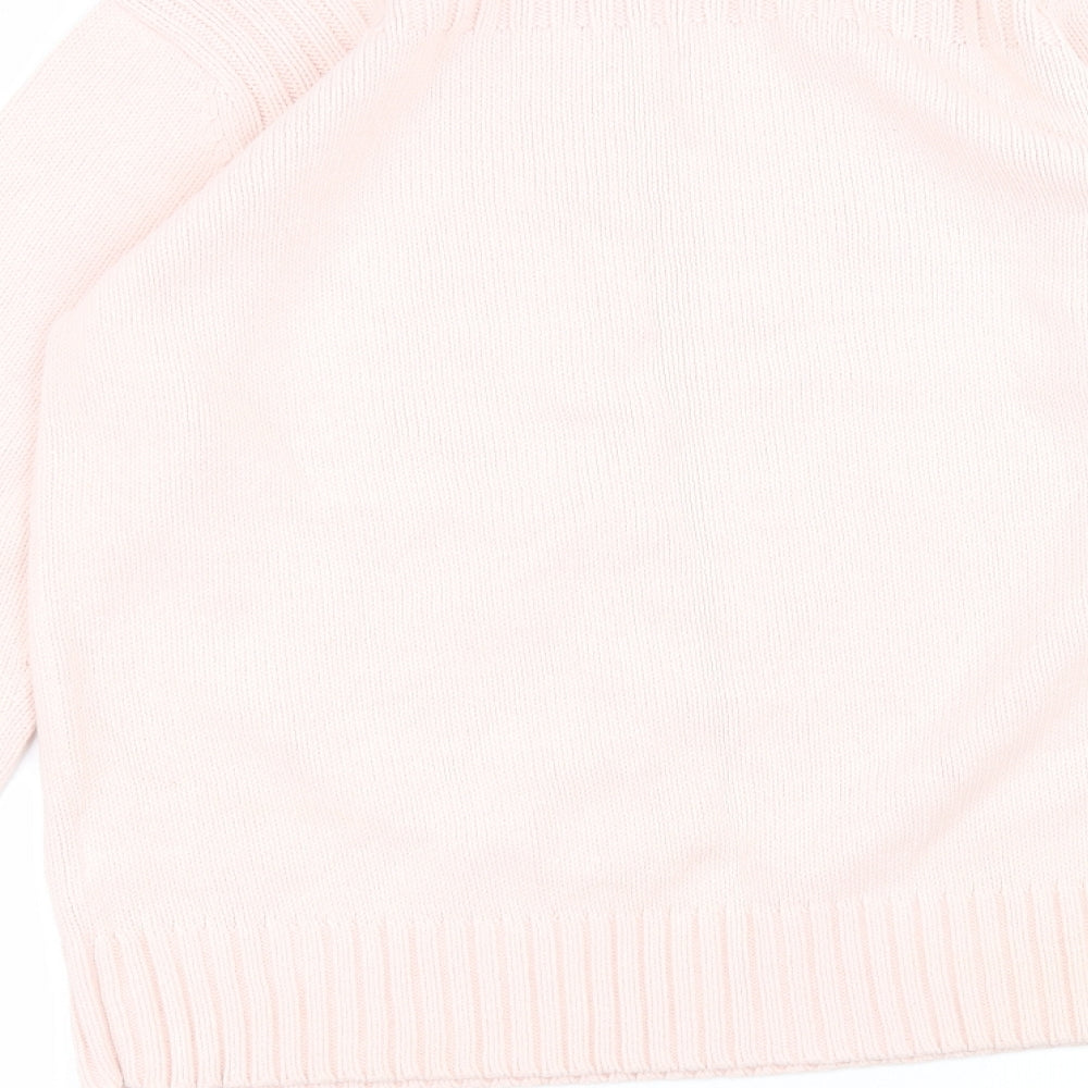 Liz Claiborne Womens Pink Round Neck  Acrylic Pullover Jumper Size M