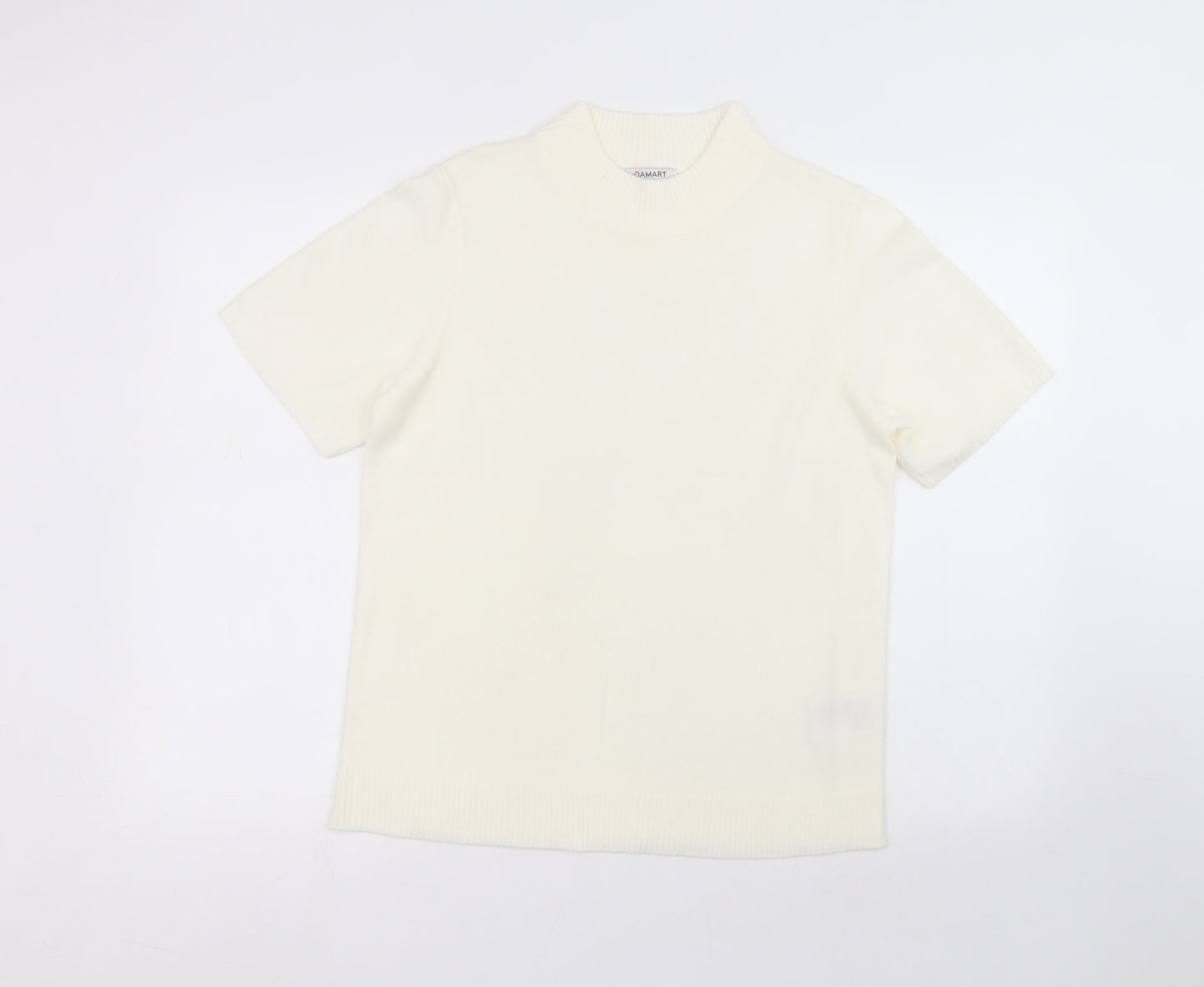 Womens UK Size 14 Damart White Basic T-Shirt