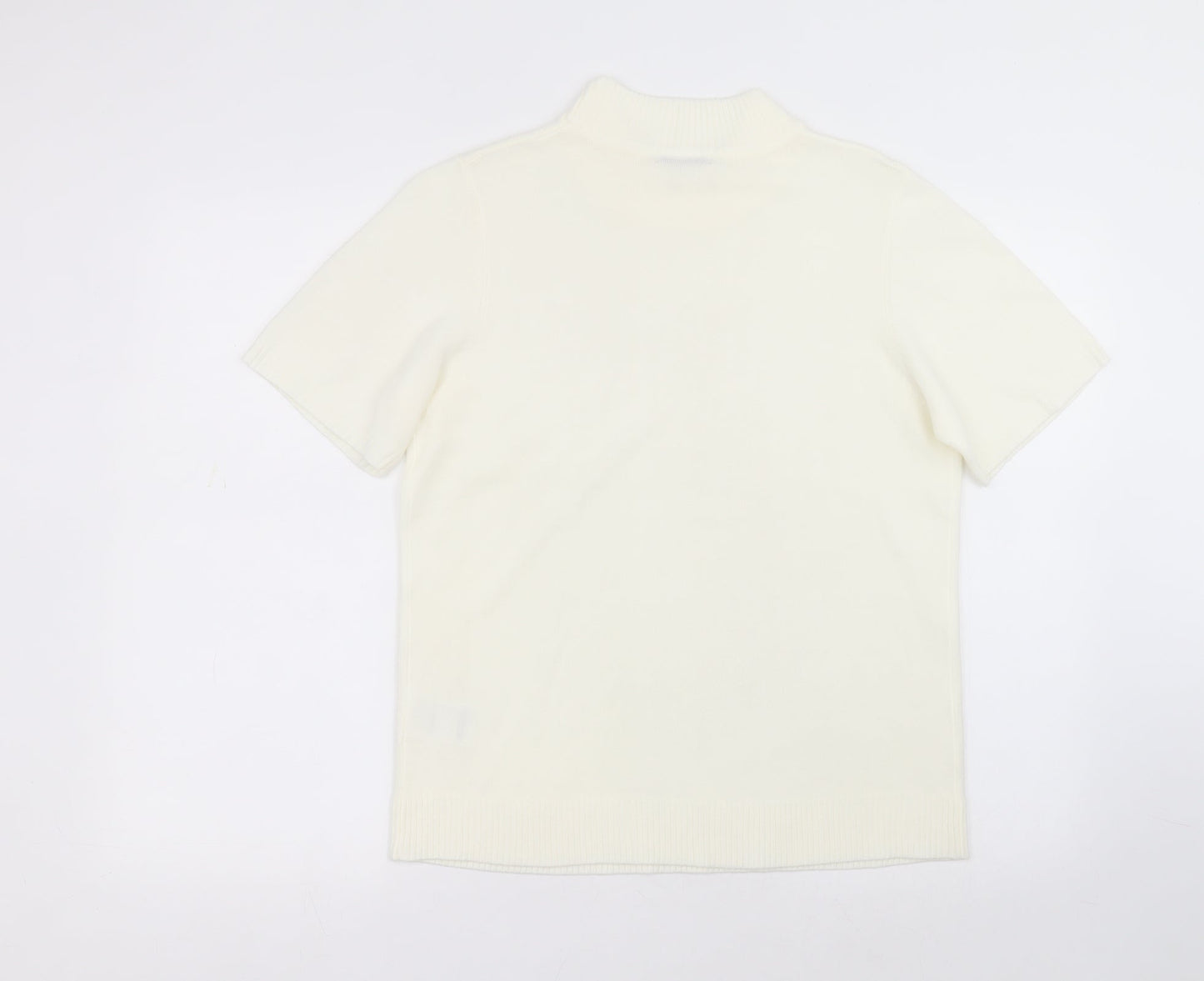 Womens UK Size 14 Damart White Basic T-Shirt