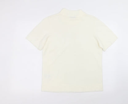 Womens UK Size 14 Damart White Basic T-Shirt
