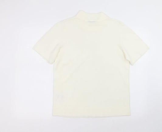 Womens UK Size 14 Damart White Basic T-Shirt