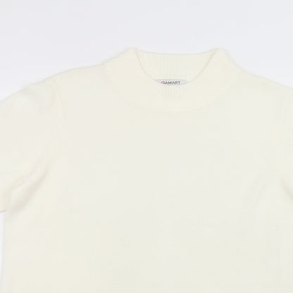 Womens UK Size 14 Damart White Basic T-Shirt