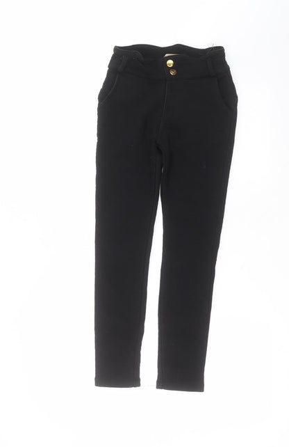 hlkodo Womens Black  Cotton Trousers  Size M L23 in Regular