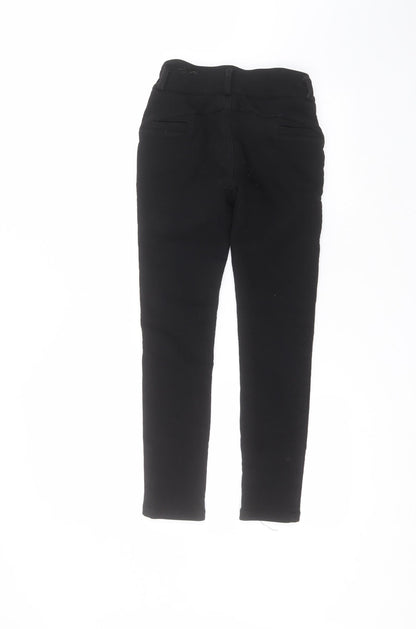 hlkodo Womens Black  Cotton Trousers  Size M L23 in Regular