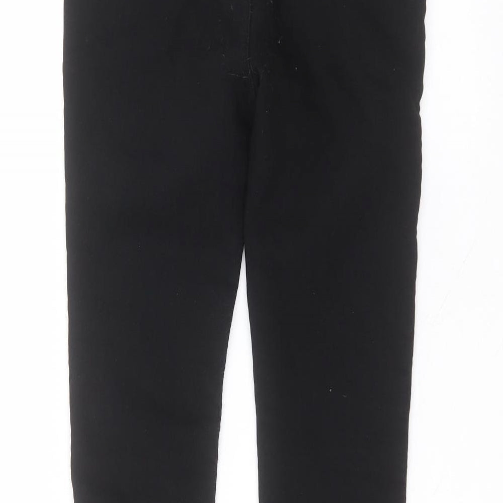 hlkodo Womens Black  Cotton Trousers  Size M L23 in Regular
