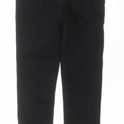 hlkodo Womens Black  Cotton Trousers  Size M L23 in Regular