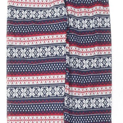 F&F Womens Blue Striped Polyester Sweatpants Trousers Size S L29 in Regular