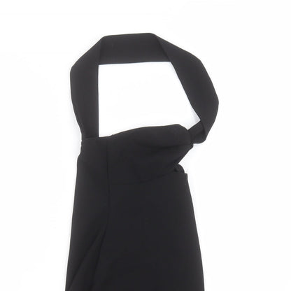 Womens UK Size 4 PRETTYLITTLETHING Black Basic Blouse